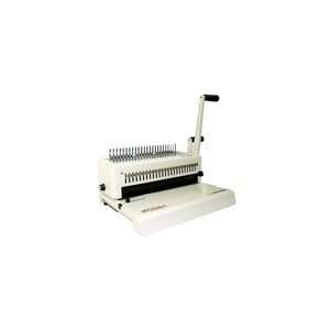   Comb Binding Machine with Wire Closer Cream: Office Products