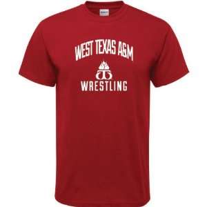   Buffaloes Cardinal Red Wrestling Arch T Shirt: Sports & Outdoors
