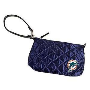 Miami Dolphins Quilted Wristlet Purse 